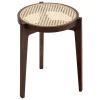NORR11 Le Roi side table, dark smoked ash - rattan