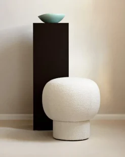 NORR11 Liège pouf, Barnum Bouclé 01 off-white