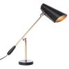 Northern Birdy table lamp, black - brass