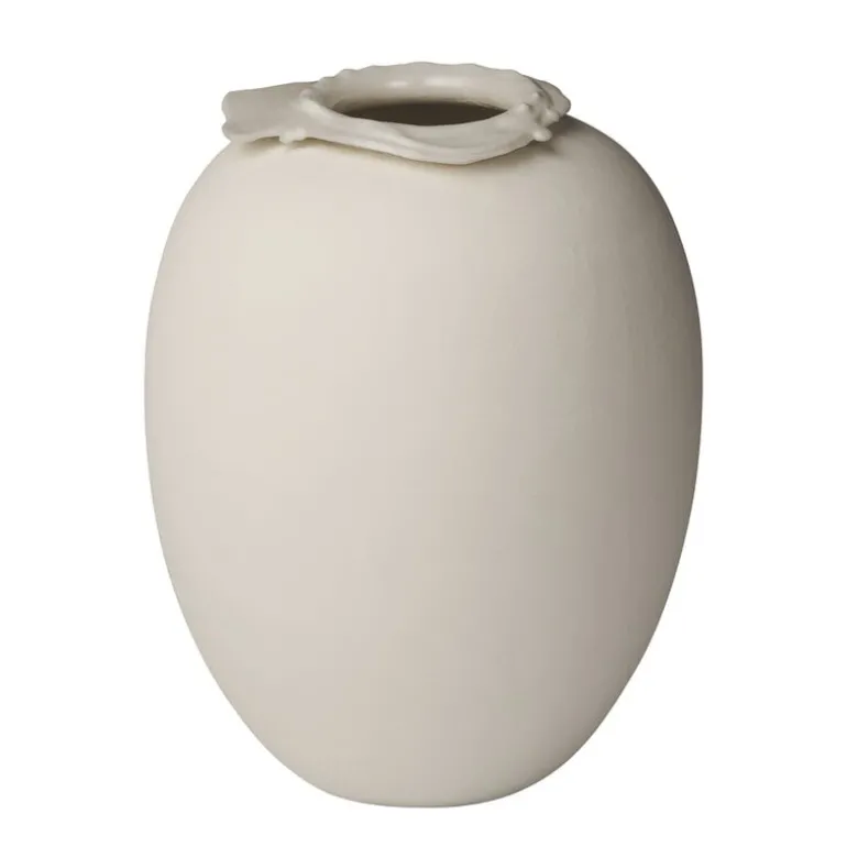 Northern Brim vase, 28 cm, beige