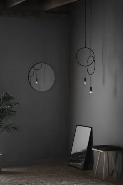Northern Circle pendant, dark grey