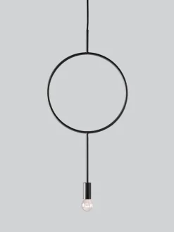 Northern Circle pendant, dark grey