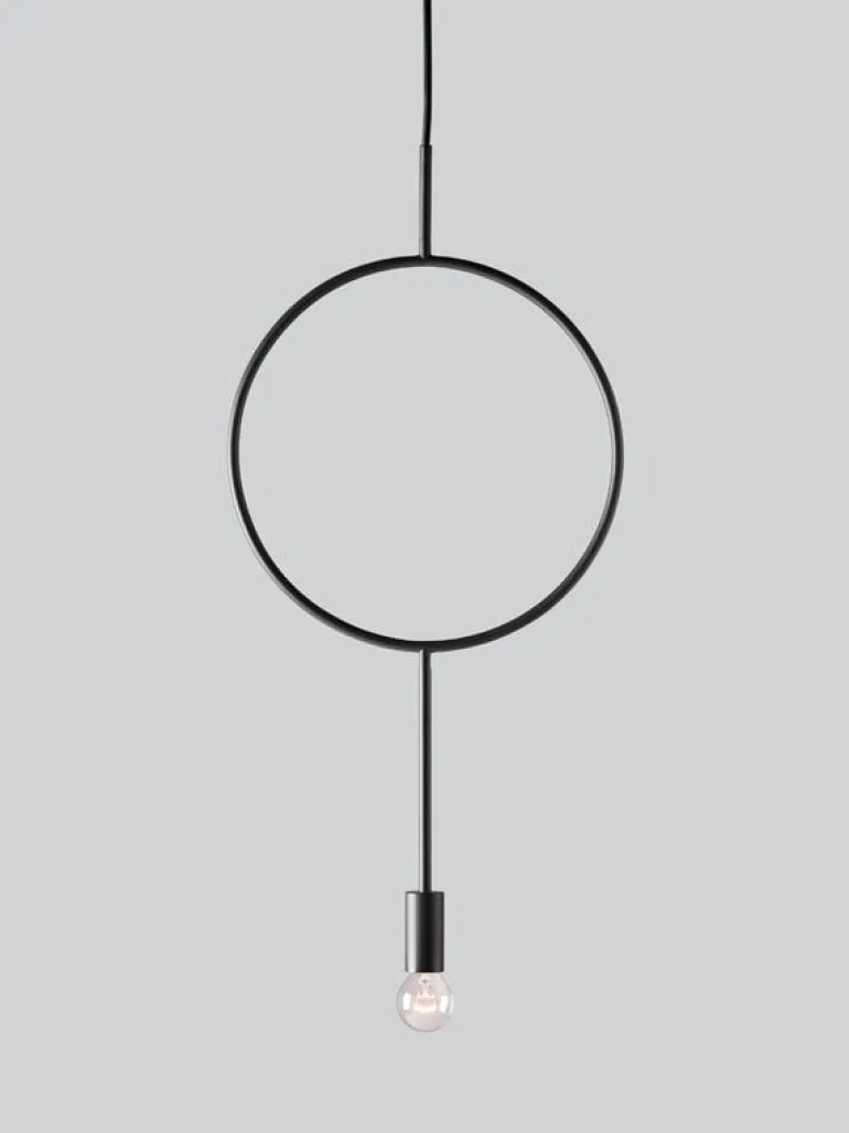 Northern Circle pendant, dark grey