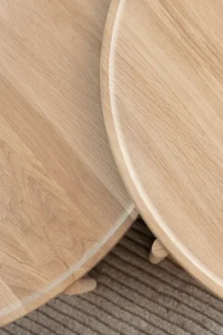 Northern Cling coffee table, large, 90 cm, light oiled oak