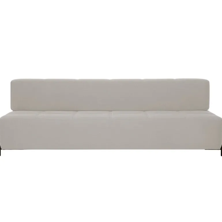 Northern Daybe sofa bed, black metal - light grey Brusvik 02