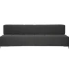 Northern Daybe sofa bed, black metal - dark grey Brusvik 08