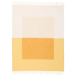 Northern Echo throw, 130 x 170 cm, yellow