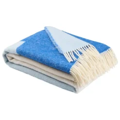 Northern Echo throw, 130 x 170 cm, blue