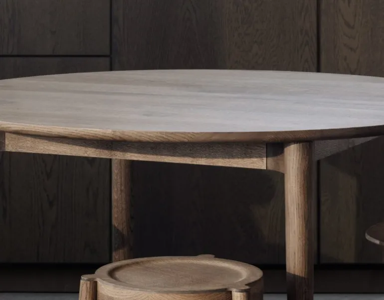 Northern Expand dining table, 120 cm, extendable, smoked oak