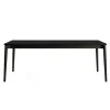 Northern Expand dining table, 200 x 90 cm, extendable, black oak
