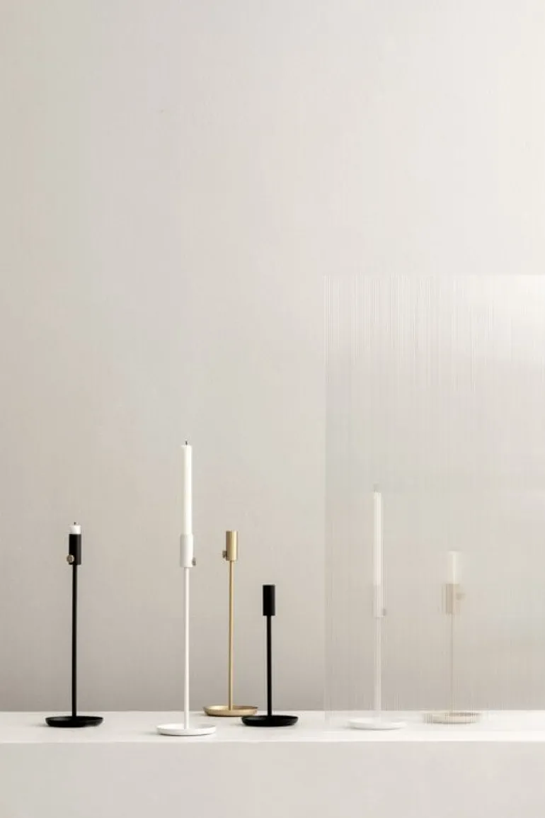 Northern Granny candle holder, 44 cm, brass