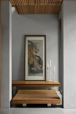 Northern Granny candle holder, 32,5 cm, black