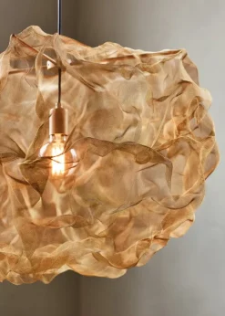 Northern Heat pendant, L, brass