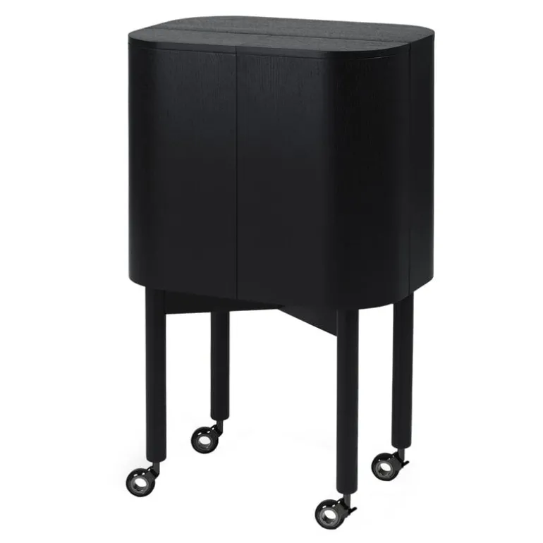 Northern Loud bar cabinet, black oak