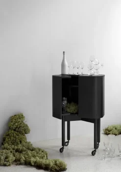 Northern Loud bar cabinet, black oak