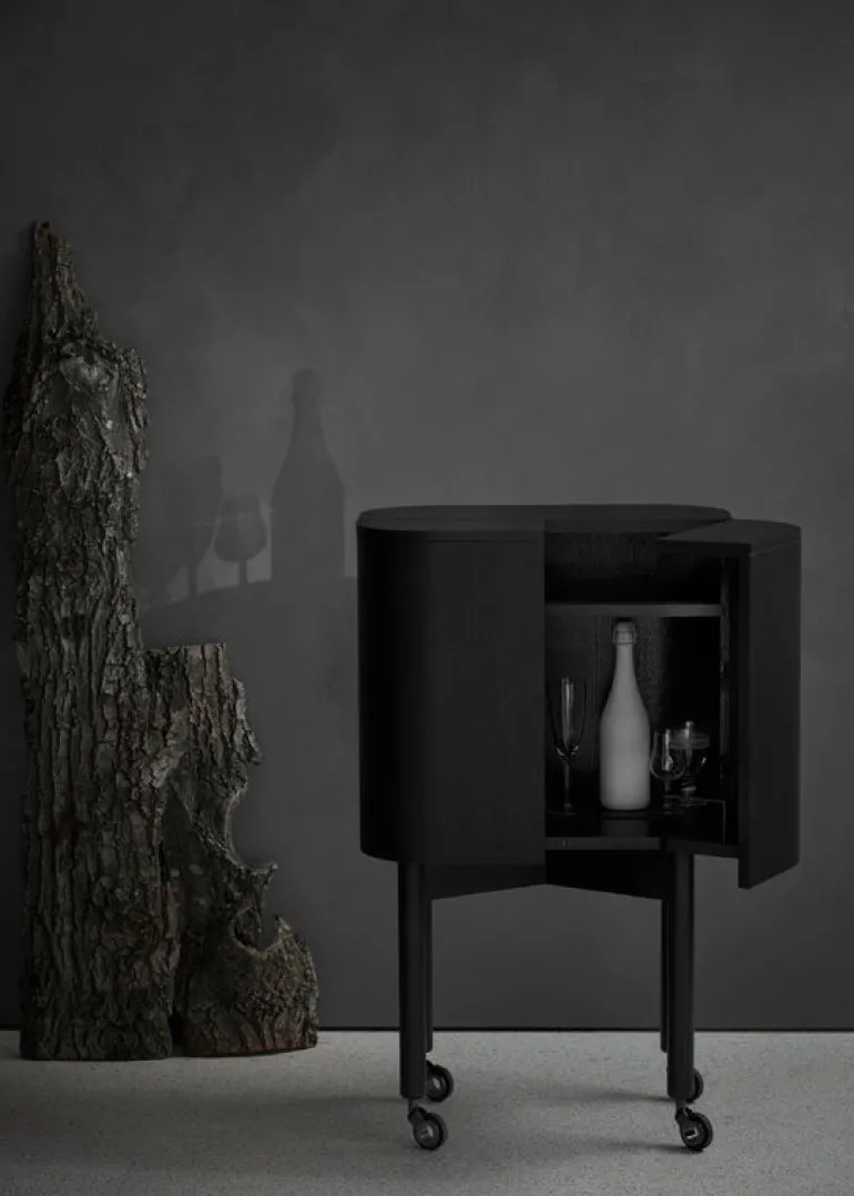 Northern Loud bar cabinet, black oak