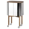 Northern Loud bar cabinet, smoked oak - aluminium