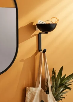 Northern Nest wall hook, black matt