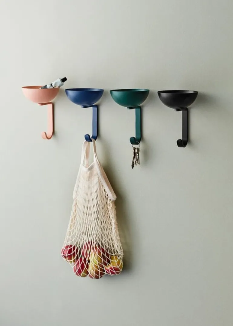 Northern Nest wall hook, black matt