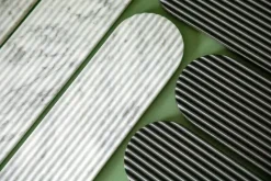 Northern Podium board, 65 cm, mixed white marble