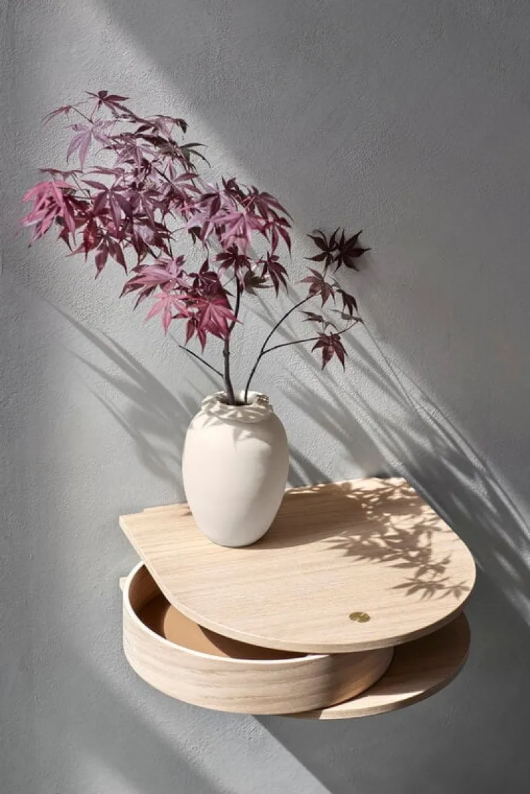 Northern Valet wall drawer, small, black oak