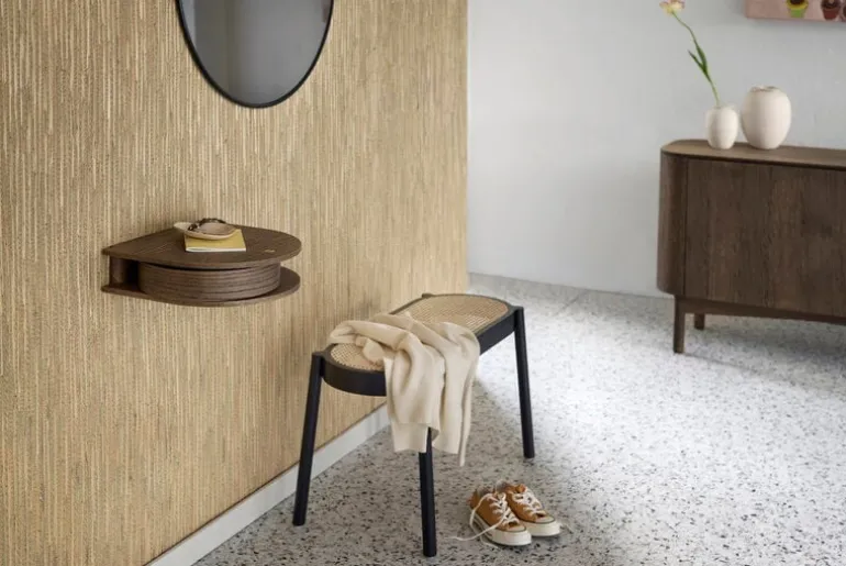 Northern Valet wall drawer, small, smoked oak