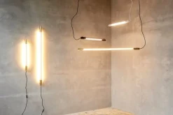 NUAD Radent wall lamp 70 cm, brass