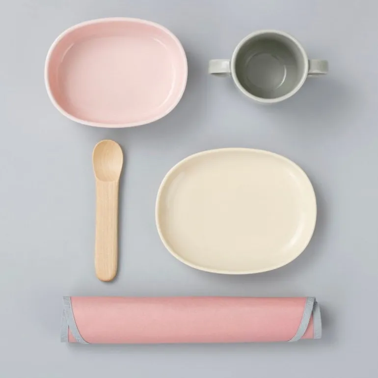 Nuppu Baby tableware, twinflower