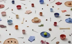 Nuppu Junior tableware set, lingonberry