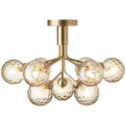 Nuura Apiales 9 ceiling lamp, brushed brass - optic gold
