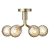 Nuura Apiales 6 ceiling lamp, brushed brass - optic gold
