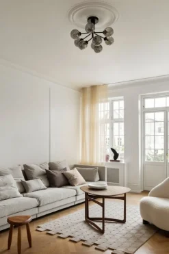 Nuura Apiales 9 ceiling lamp, satin black - optic smoked