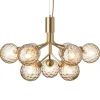Nuura Apiales 9 pendant, brushed brass - optic gold
