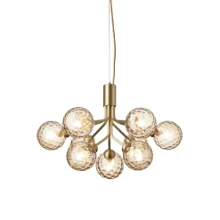 Nuura Apiales 9 pendant, brushed brass - optic gold