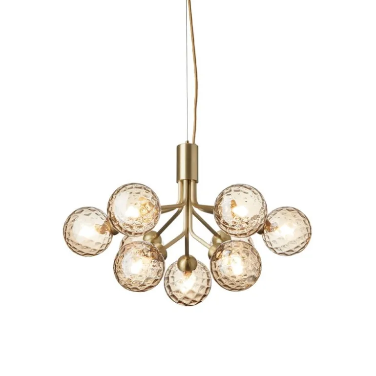 Nuura Apiales 9 pendant, brushed brass - optic gold