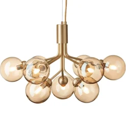 Nuura Apiales 9 pendant, brushed brass - gold