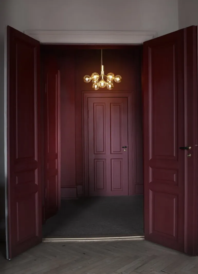 Nuura Apiales 9 pendant, brushed brass - gold