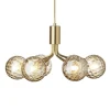 Nuura Apiales 6 pendant, brushed brass - optic gold
