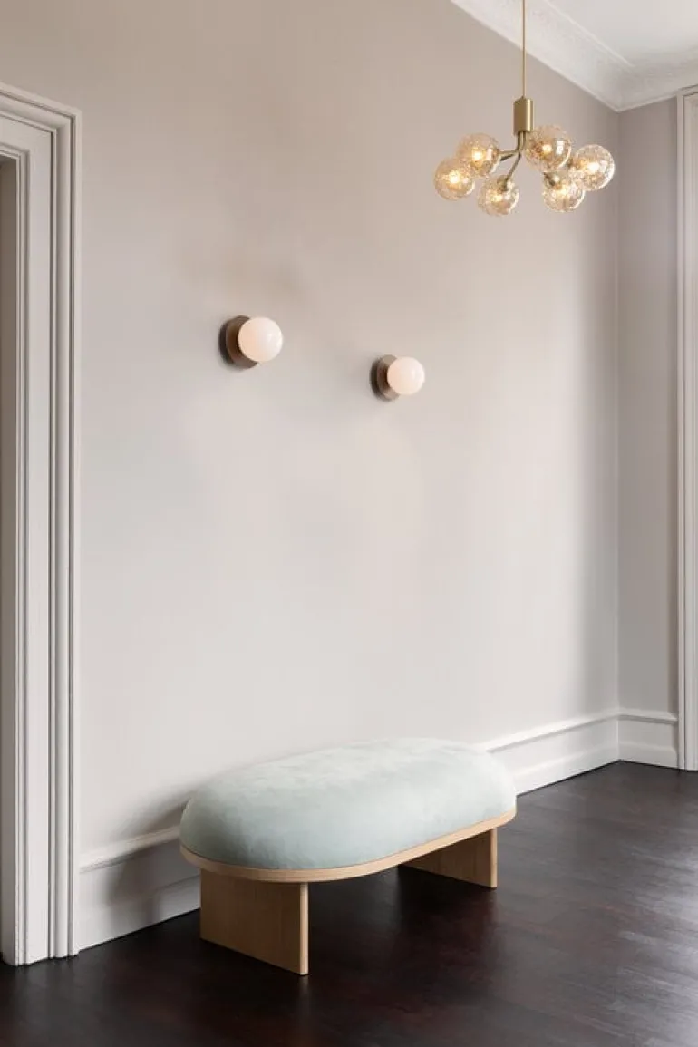 Nuura Apiales 6 pendant, brushed brass - optic gold