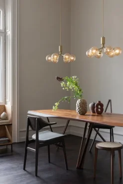 Nuura Apiales 6 pendant, brushed brass - optic gold