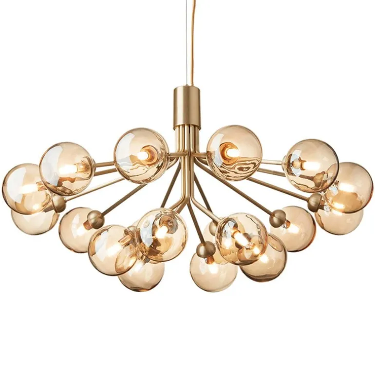 Nuura Apiales 18 pendant, brushed brass - gold