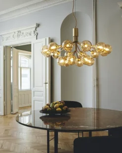 Nuura Apiales 18 pendant, brushed brass - gold