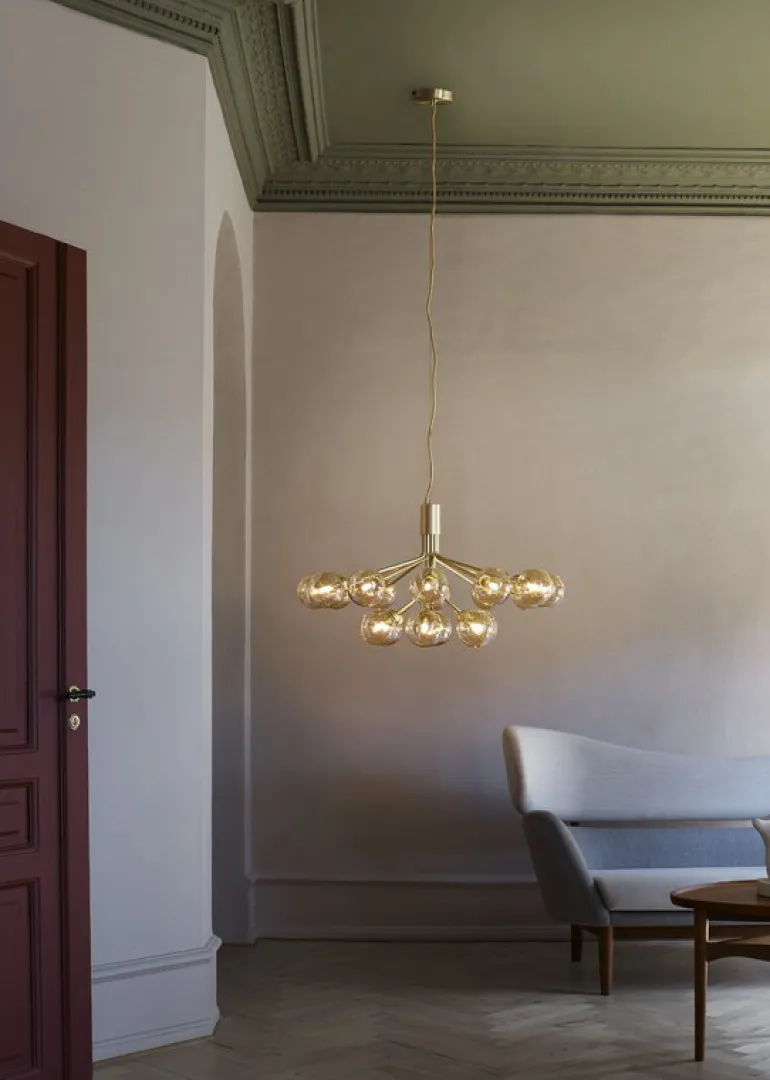 Nuura Apiales 18 pendant, brushed brass - gold
