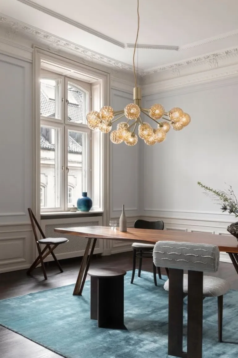 Nuura Apiales 18 pendant, brushed brass - optic gold