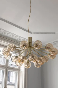 Nuura Apiales 18 pendant, brushed brass - optic gold