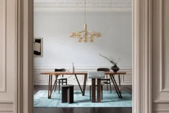 Nuura Apiales 18 pendant, brushed brass - optic gold