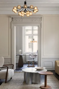 Nuura Apiales 18 pendant, satin black - optic smoked