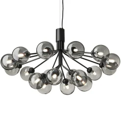 Nuura Apiales 18 pendant, satin black - smoked black