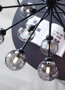 Nuura Apiales 18 pendant, satin black - smoked black