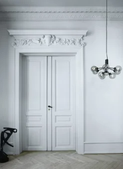 Nuura Apiales 9 pendant, satin black - smoked black